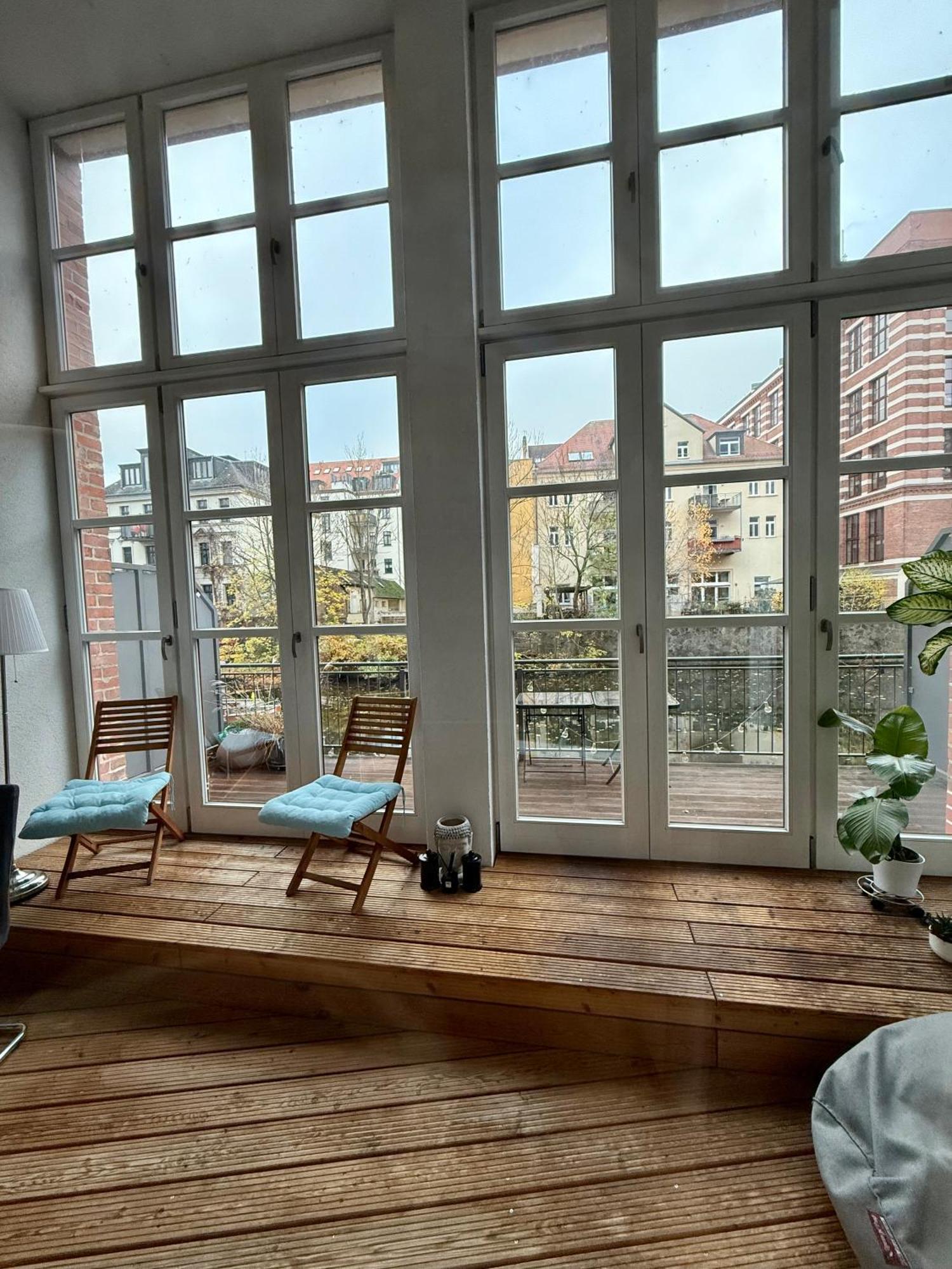לייפציג Relax-Wohnung Mit Balkon Ueber Die Weisse Elster מראה חיצוני תמונה